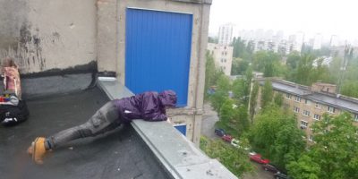 Спасение кота под крышей